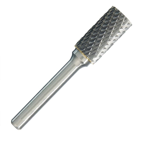 Champion Cutting Tool Cylinder Shape Mini Carbide Bur Uncoated, 1/4in Cutter Diameter, 1/2in Length of Cut, Double Cut CHA USA51 - main